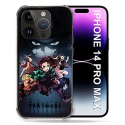 Cover compatibile MagSafe per Iphone 14 Pro Plus (6.7) Manga Demon Slayer Nero