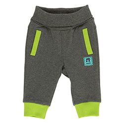 Sigikid Baby pojkar Sweathose småbarn layette set, Grau/Grün, 62 cm