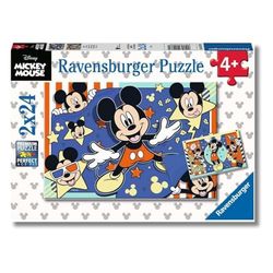 Ravensburger - Puzzles Disney: Mickey Mouse Pack De 2 | Puzzle 4 Años O Más | 2 Puzles Niños 4 Años De 24 Piezas | Rompecabezas Niños De 26,5 X 18 Cm Puzzle
