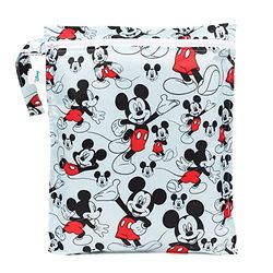 Bumkins - Wetbag - Disney Mickey Mouse - Blue, 30 x 35 cm, Waterdichte tas