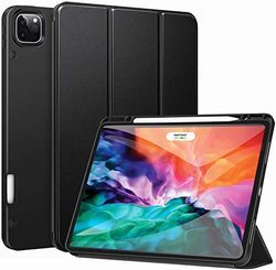 ZtotopCase Funda para iPad Pro 12,9 Pulgadas 2020, Ultrafina, con Soporte para bolígrafo, función de Encendido y Apagado automático, Funda Protectora para iPad Pro 12,9 Pulgadas 2020 4th Gen - Negro