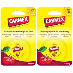 Carmex Cherry Lip Balm SPF15 Pot 7.5g (Pack of 2)