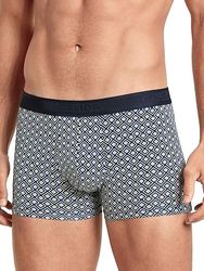 CALIDA Cotone Grafico Boxer a Pantaloncino, Zaffiro Scuro, 62 Uomo