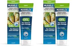 Optima MusselEx Gel, Natural, Cruelty Free, Green Lipped Mussel Extract, Tissue & Joint Massage, 125 ml (Pack of 2)
