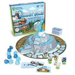 Learning Resources Resources-LER5026 Summit Sums en, Summit Sums, Kinderen, 5+, wiskundebordspel voor 2-4 spelers, meerkleurig (LER5026)