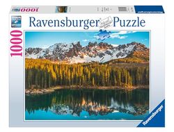 Ravensburger - Puzzle: Lago Carezza, 1000 Piezas, Puzzles para Adultos, Rompecabezas para Adultos, Regalos a Partir de 14 Años, 70x50cm