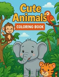 Cute Animals: Coloring Book