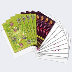 Tree-Free Greetings 16 Pack Dank U Geassorteerde Notecards met Enveloppen, Milieuvriendelijk, Gemaakt in USA, 100% gerecycled papier, 10 cm x 15 cm, vriendelijkheid en dankbaarheid (TP54155)
