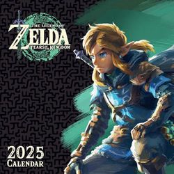 2025 Calendar The Legend Of Zelda Month to View Nintendo Square Calendar Official Product