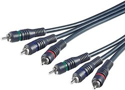 Goobay 60789 RGB/YUV videokomponentkabel; 3x RCA - 3 RCA hane (YUV/RGB) > 3 RCA hane (YUV/RGB)