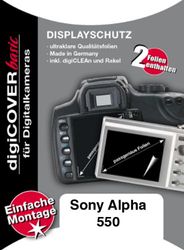 digiCOVER LCD-skärmskyddsfilm för Sony DSLR-Alpha 550