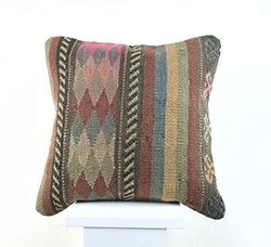 Kelim Cuscino 40x40 cm fatto a mano turco prodotto federe kilim dekorativo orientale etnici cuscino A1123
