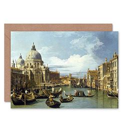 Wee Blue Coo CANALETTO THE ENTRANCE TO AND CANAL VENICE PAINTING kartka z życzeniami
