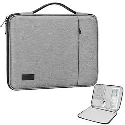 MoKo 9-11 Pollice Custodia Borsa per Tablet Grande capacità, Compatibile con iPad 10a/Air 5/4 2022, iPad PRO 11 M2 2022-2018, Galaxy Tab A8 10.5/Tab S8 11" 2022, Nero & Grigio