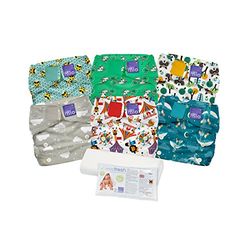 Baby_Product Bambino Mio Miosolo Herbruikbare Luiermix Set 6 Count (Pack van 1) Gemengd