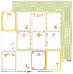 Anita and Su Mundo Pink Collection Baby Scrapbooking Papers, Paper, 12 x 12 Inches
