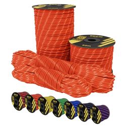 EDCX Paracord 550 - Corda da paracadute tipo III, Mil-Spec, 7 fili, colore: arancione, 30 m