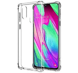 Tumundosmartphone Custodia Gel TPU Anti-Shock Trasparente per Samsung Galaxy A40