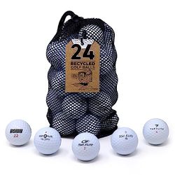 Second Chance Top Flite 24, Mix Grade A Lakeballs golf, högkvalitativa golfbollar, golfbollar lakeballs