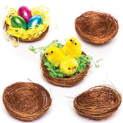 Baker Ross mini-vogelnesten voor pluizige kuikens en paasdecoraties (15 stuks)