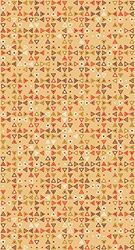 Passatoia da cucina, 100% Made in Italy, Tappeto antimacchia con stampa digitale, Runner antiscivolo e lavabile, Modello Anel, cm 100x52