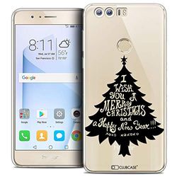 Caseink - fodral för Huawei Honor 8 (5.2) [Crystal Gel HD mönster jul 2017 kollektion XOXO Tree design - mjuk - ultratunn - tryckt i Frankrike]