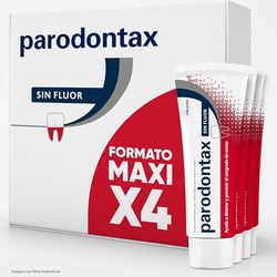 Parodontax Pasta de Dientes Sin Flúor, Ayuda a Detener y Prevenir el Sangrado de Encías, Para Unas Encías Sanas, Pack 4x75 ml