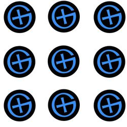 geo-versand 9 stuks geocaching stickers klein - rond 2 cm - BoM blikstickers