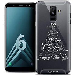 Caseink fodral för Samsung Galaxy A6 Plus 2018 (6) fodral [kristallgel HD mönster jul 2017 design kalligrafi - mjuk - ultratunn - tryckt i Frankrike]