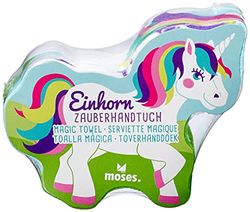 moses-Unicorno magico Grazioso compleanno dei bambini, piccolo asciugamano mani e viso, 100% cotone con motivo, 30 x 60 cm, Cartone animato, 37982