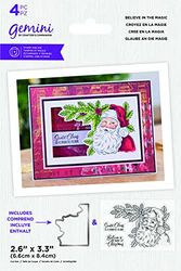 Gemini Christmas Frame Acrylic Stamp & Metal Die Set - Believe in the Magic