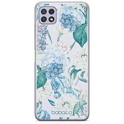 ERT GROUP mobiel telefoonhoesje voor Samsung A22 5G origineel en officieel erkend Babaco patroon Flowers 028 optimaal aangepast aan de vorm van de mobiele telefoon, hoesje is gemaakt van TPU