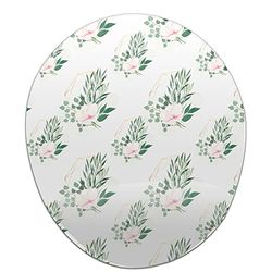 Bonamaison, Ergonomische muismat met polssteun, digitaal bedrukte muismat tegen schede problemen, antislip onderkant, voor kantoor en thuis, afmetingen: 20 x 23 cm