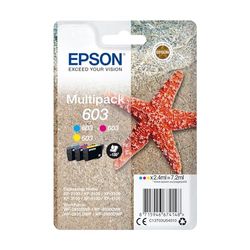 Epson Multipack 603 Etoile de Mer, Cartouches d'encre d'origine, 3 couleurs : Cyan, Magenta, Jaune, XP-2100 XP-2150 XP-3100 XP-3150 XP-4100 XP-4150 WF-2810DWF WF-2820 WF-2830DWF WF-2840 WF-2850DWF