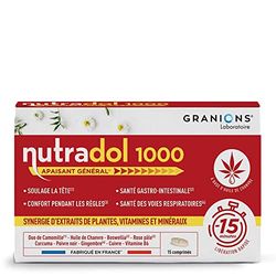 GRANIONS NUTRADOL 1000Apaisant général-soulage la tête,confort pendant les règles,troubles gastro-intestinaux-Formule naturelle aux plantes,vitamines et minéraux-Libération rapide-Made in France