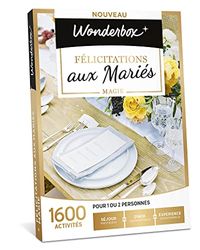 Wonderbox - presentförpackning - multiaktivitet - Grattis till gifta Magi - 1 magisk aktivitet att leva i två helgar, restaurang eller sport