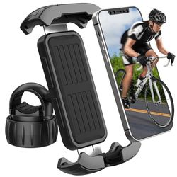 Vinabo Support Telephone Velo Etanche Verrouillage à Une Touche Support Telephone Moto Résistant Antidérapant Aux Chocs 360°Rotation Compatible avec Téléphones 4.7-6.8 Pouces