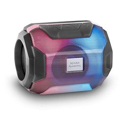 Mars Gaming MSBAX, Bluetooth RGB-luidspreker, Compact,10W, USB/MicroSD/Radio, Zwart