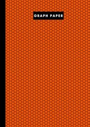 A4 graph paper - 106 pages - Black Beehive on Orange cover: Metric 5mm squared graph paper and high quality gloss cover by Elizabeth Banks