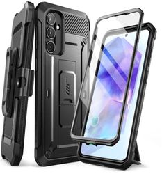 SUPCASE Unicorn Beetle Pro voor Samsung Galaxy A55 Hoesje met standaard [ingebouwde schermbeschermer en riemclip] [Bescherming van militaire kwaliteit] Telefoonhoesje met standaard voor Galaxy A55 5G