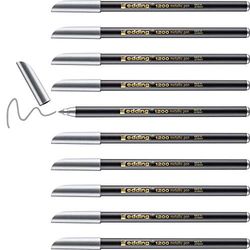 Rotulador edding punta fibra 1200 plata n. 54 punta redonda 1-3 mm