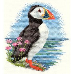 Derwentwater Designs Counted Cross Stitch: Puffin