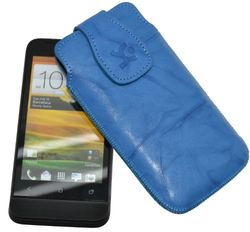 Originele Suncase originele hoes voor HTC One V wash-blauw