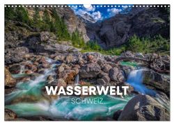 Wasserwelt Schweiz (Wandkalender 2024 DIN A3 quer), CALVENDO Monatskalender: Landschaftsfotokalender mit den schönsten und beeindruckendsten Wasserlandschaften der Schweiz.