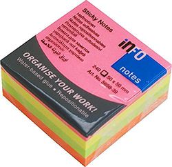 DIAKAKIS zelfklevende notities 50X50 240P, meerkleurig, 000058948