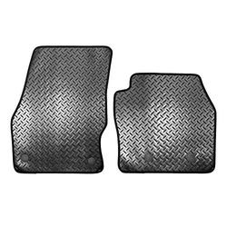 Sakura SS7028 Tailored Van Mats, Black Rubber, Black Trim