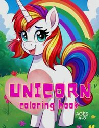 Unicorn Coloring Book for Kids Ages 4-8: Easy Colorng Book for Children with Magical Horses