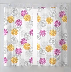 Martina Home Cortina COCINA Lemon Pack 2 100X140 - Fucsia