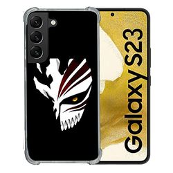 Cokitec Beschermhoes van gehard glas voor Samsung Galaxy S23, Manga Bleach