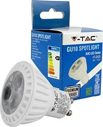 V-TAC 1635 - VT-2828, faretto LED 7 W GU10 da incasso, 220-240 V, COB LED, 6000 kelvin, luce bianca fredda